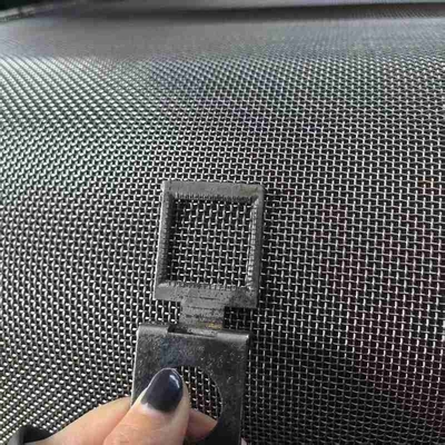 Security Tuff Screen Mesh Black Stainless Steel Wire Mesh AISI 316/304 For Window