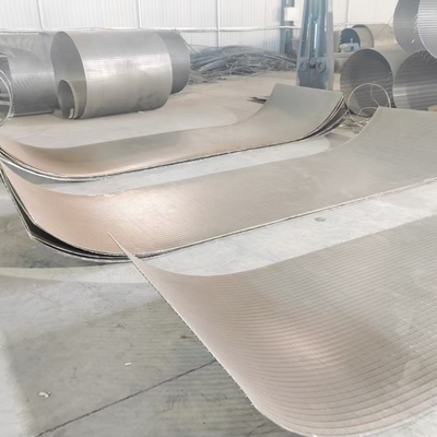 Durable Screen Sieve Plate SS Wedge Wire Filter Screen Max 6m Slotted Hole