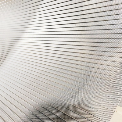 V Shaped Open Wire Stainless Steel Wedge Wire Mesh 6 M Length