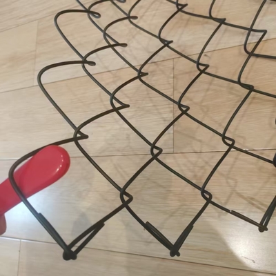 PVC Coated Cyclone Diamond Chain Link Mesh Fabric 5m - 50m For Fence