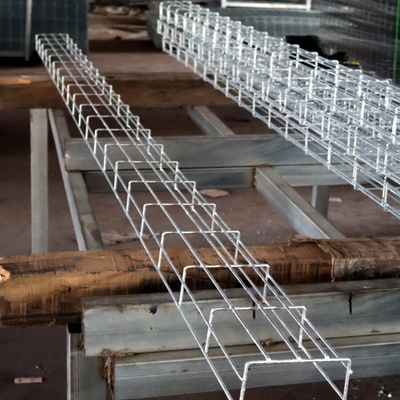 Weld Q235 Steel Wire Mesh Basket Cable Tray 3000mm Length Mesh Wire Cable Tray