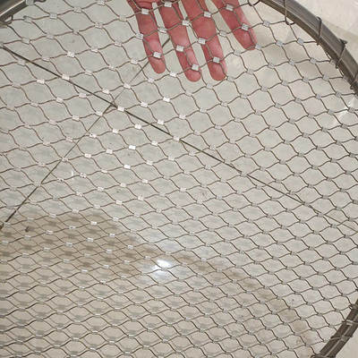 Polished High Strength Durability Stainless Steel Rope Mesh for Zoo Enclosures