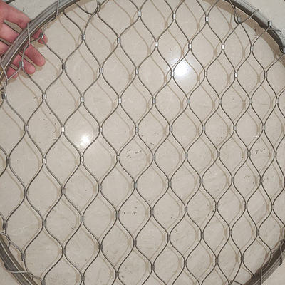 Galvanized 304 Stainless Steel Rope Mesh For Architectural Decoration